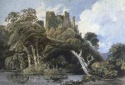 Thomas Girtin berry pomeroy castle,devon oil